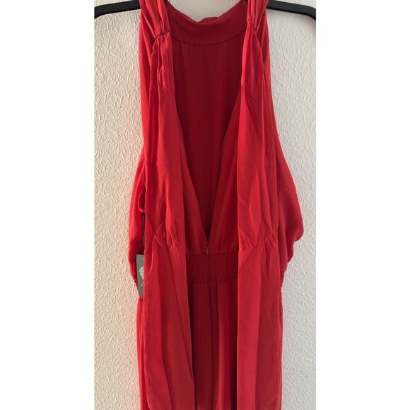 Vince Camuto Halter Tie-Back Wide-Leg Jumpsuit Red Christmas party formal XL - Picture 14 of 15